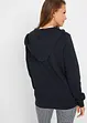 Felpa con zip e cappuccio in puro cotone, bonprix