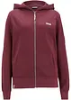 Felpa con zip e cappuccio in puro cotone, bonprix
