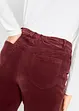 Pantaloni a zampa in velluto elasticizzato con cinta comoda a vita alta, bonprix