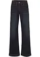 Jeans wide leg con bordo vita confortevole, vita media, bonprix