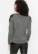 Maglione in filato fine con pizzo, bonprix