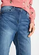 Bermuda in jeans elasticizzati con fondo arrotolato, bonprix