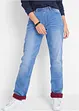 Jeans termici straight, a vita media, bonprix