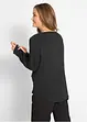 Blusa in viscosa con scollo a V e maniche lunghe, bonprix