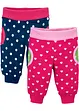 Pantaloni di felpa in cotone biologico (pacco da 2), bonprix