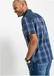 Camicia a maniche corte con inserto denim, bonprix