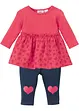 Abito di felpa e leggings (set 2 pezzi) in cotone biologico, bpc bonprix collection