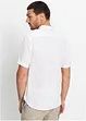 Camicia a maniche corte in lino con colletto alla coreana, bonprix