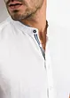 Camicia a maniche corte in lino con colletto alla coreana, bonprix