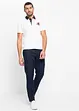 Pantaloni chino in lino con cinta confortevole regular fit straight, bonprix