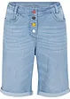 Bermuda comfort in jeans elasticizzato con cinta comoda, bonprix