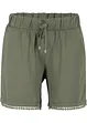 Shorts in jersey con cinta comoda e pizzo, bonprix