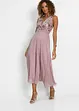 Abito lungo in chiffon con ricami in paillettes, bonprix