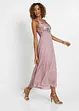Abito lungo in chiffon con ricami in paillettes, bonprix