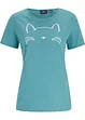 T-shirt con gatto stampato, bonprix