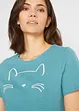 T-shirt con gatto stampato, bonprix