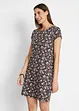 Abito in maglina con spacchi laterali in puro cotone (pacco da 2), bonprix