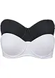 Reggiseno senza spalline con ferretto e cotone biologico (pacco da 2), bonprix