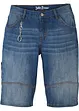 Bermuda in jeans slim fit con catenella portachiavi, John Baner JEANSWEAR