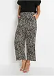 Pantaloni culotte fantasia in viscosa fluente, bonprix