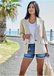 Blazer in misto lino, BODYFLIRT