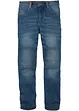 Jeans elasticizzati con rinforzo al ginocchio regular fit, a vita media, bonprix