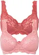 Reggiseno minimizer con spalline imbottite (pacco da 2), bonprix
