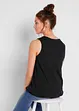 Top in cotone con effetto a portafoglio e elastico, bonprix