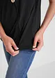 Top in cotone con effetto a portafoglio e elastico, bonprix