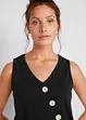 Top in cotone con effetto a portafoglio e elastico, bonprix