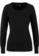 Maglione basic in filato fine con cotone riciclato, bonprix