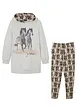 Felpa con cappuccio e leggings (set 2 pezzi), bonprix