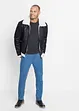Giubbotto bomber in similpelle con interno foderato, bonprix
