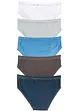 Slip (pacco da 5) in cotone biologico, bonprix