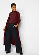 Jeans wide leg con cinta comoda, vita alta, bonprix