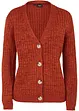 Cardigan a maglia grezza con cotone riciclato, bonprix