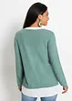 Maglione con inserto di camicia, bonprix