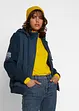 Giacca con maniche in maglia e cappuccio, bonprix