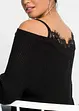 Maglione traforato con pizzo, BODYFLIRT