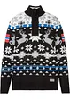 Maglione norvegese con colletto e zip, bpc selection