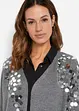 Cardigan con paillettes, bonprix