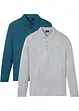 Polo a maniche lunghe (pacco da 2), bonprix