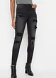 Jeans skinny con effetto distrutto, RAINBOW
