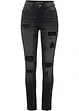 Jeans skinny con effetto distrutto, RAINBOW