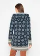 Cardigan lungo in jacquard con cappuccio, bpc bonprix collection