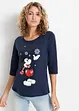 Maglia con stampa Mickey Mouse e maniche a 3/4, Disney