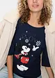 Maglia con stampa Mickey Mouse e maniche a 3/4, Disney