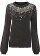 Maglione con paillettes, bonprix