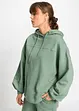 Felpa con cappuccio oversize in morbido misto cotone, bonprix
