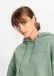 Felpa con cappuccio oversize in morbido misto cotone, bonprix